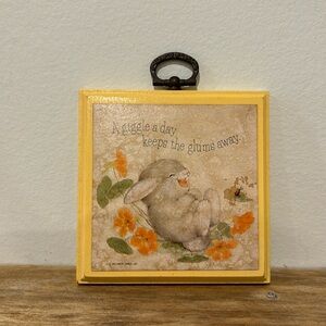 Hallmark Bunny Hanging Wall Plaque